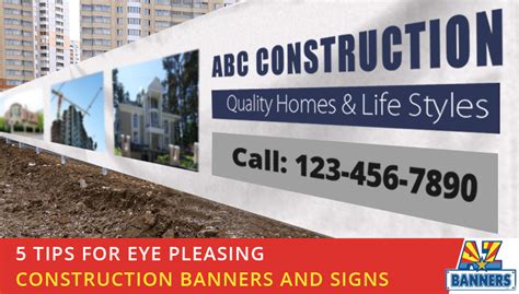 5 Tips for Eye Pleasing Construction Banners and Signs