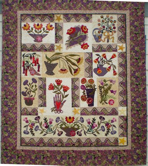 Les Fleurs Du Jardin Quilt | Quilts, Applique quilts, Sampler quilts