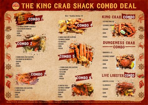 Our Menu - Seafood Restaurant | The King Crab Shack 27th Street of Milwaukee, Wisconsin 53221 ...