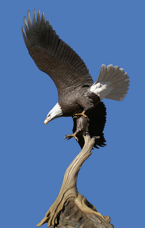 Spirit of America - Bronze Bald Eagle Sculpture by Mike Curtis