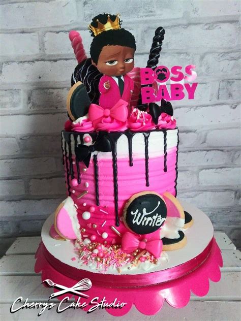 Boss baby! | Baby girl cakes, Baby girl birthday cake, Baby birthday party girl