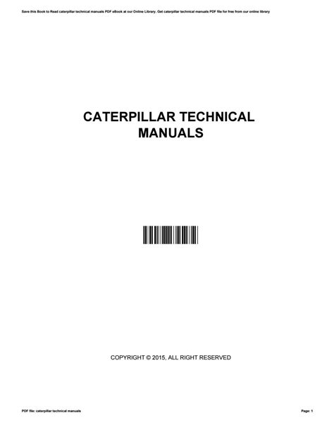 Caterpillar technical manuals by Gina - Issuu