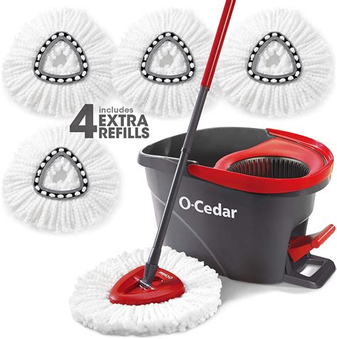 O-Cedar EasyWring Spin Mop, 4 Extra Refills - Walmart.com