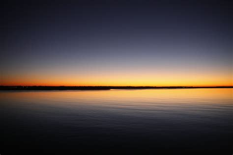 Free photo: Silhouette of Calm Sea Under Blue and Orange Clear Sky during Sunset - Calm waters ...