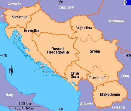 Clickable map of Yugoslavia (1945-1991)