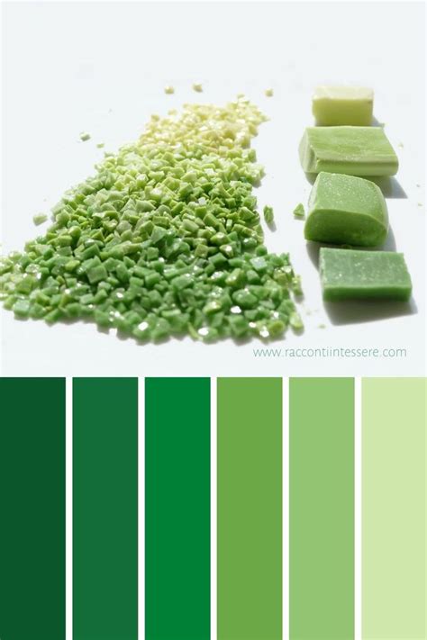 green color scheme with white background and lots of small pieces on ...