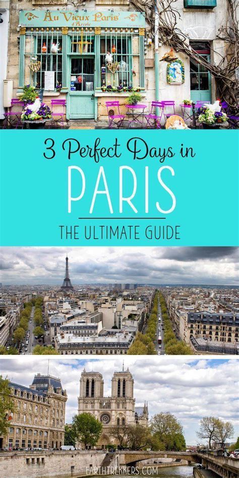 3 Days in Paris: The Perfect Itinerary for Your First Visit | Paris urlaub, Paris reisen, Paris