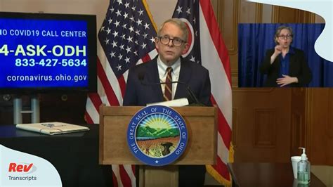 Gov. Mike DeWine Ohio COVID-19 Briefing Transcript April 6 | Rev Blog