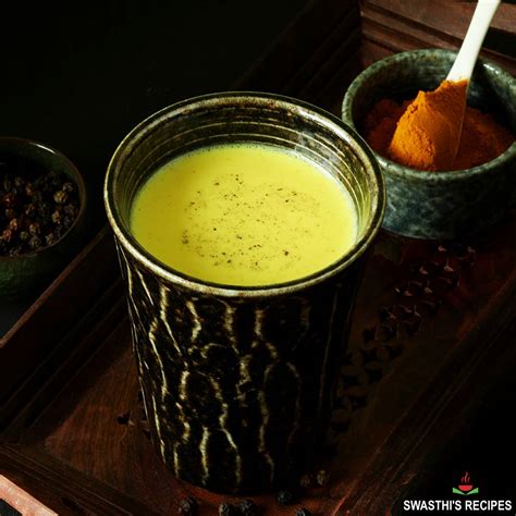 Turmeric Milk Recipe (Haldi Doodh) - Swasthi's Recipes