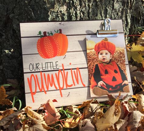 Fall Picture Frame Our Little Pumpkin Picture Frame for - Etsy