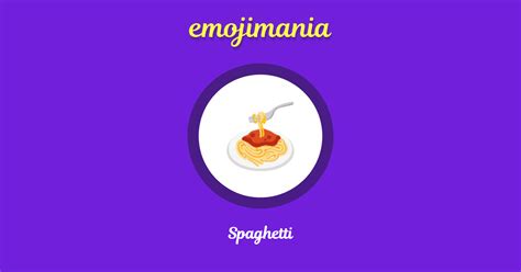 🍝 Spaghetti emoji Copy & Paste - Emojimania