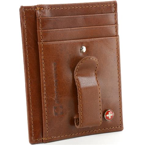 AlpineSwiss RFID Blocking Mens Money Clip Leather Minimalist Front Pocket Wallet | eBay