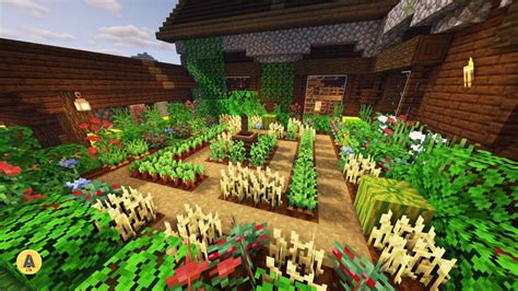 How to create a vegetable garden in minecraft | Minecraft garden ...