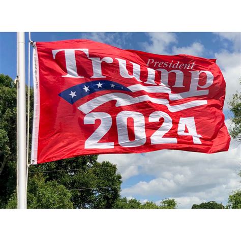 Trump 2024 Banner Flag - RED Double Sided Flags for Sale