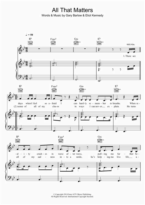 All That Matters Piano Sheet Music | OnlinePianist