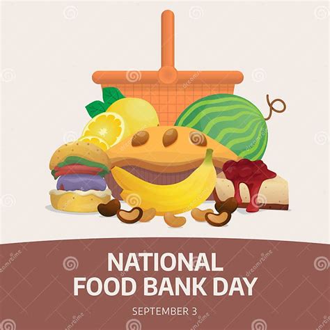 National Food Bank Day Design Template Good for Celebration. Stock Illustration - Illustration ...