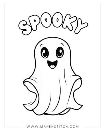 Free Halloween Coloring Pages - Makenstitch