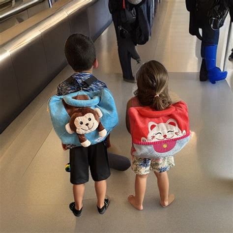 Kids Travel Bag Pillow Blanket 3 in 1 Bag Cute Backpack for Traveling ...