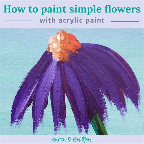 Acrylic Flower Paintings For Beginners