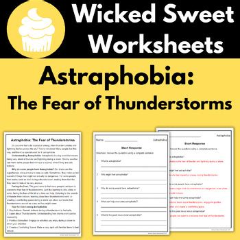 Astraphobia The Fear of Thunderstorms: Reading Passage with Short Response