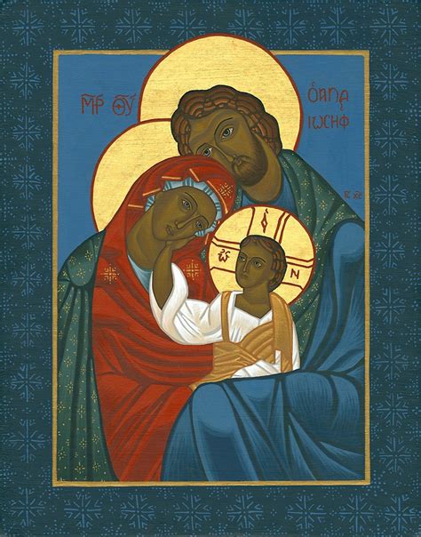 Icon of the Holy Family Print Catholic Religious Art | Etsy