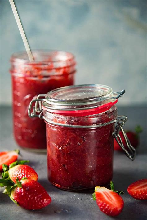 Homemade Strawberry Jam (Reduced Sugar) - The Flavor Bender