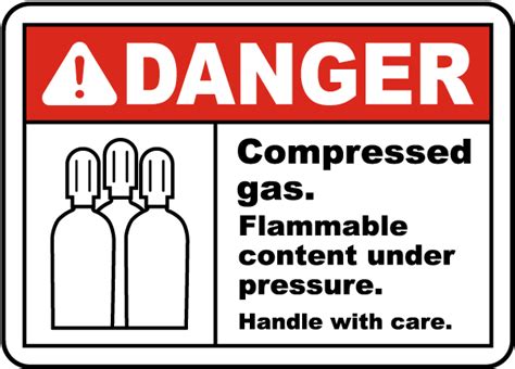 Compressed Gas Flammable Sign - Get 10% Off Now