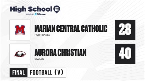 Marian Central Catholic vs Aurora Christian Football - Oct 6, 2023 ...