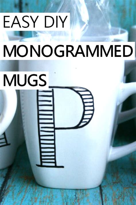 DIY Personalized Mugs | Anthropologie Inspired Monogrammed Mugs