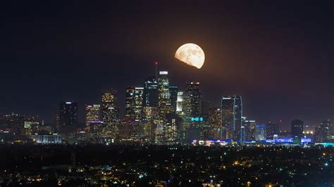 SuperMoon 2016 Los Angeles - 4K Timelapse - YouTube