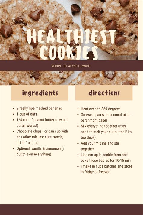 Healthiest Cookies — Alyssa Lynch