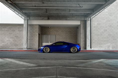 Blue Acura NSX Gets Sharp Look With Yellow Calipers and Body Accents — CARiD.com Gallery