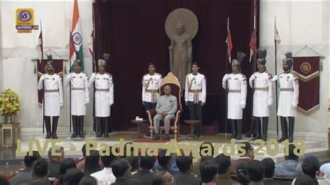 LIVE: Padma Awards 2018 Ceremony at Rashtrapati Bhavan - YouTube