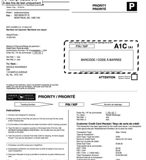 WooCommerce Canada Post label printing & tracking code