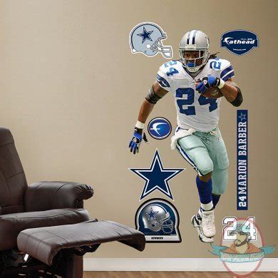 Fathead Marion Barber Dallas Cowboys NFL | Man of Action Figures