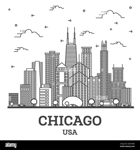 Chicago Skyline Drawing