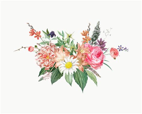 Mixed flower bouquet - Download Free Vectors, Clipart Graphics & Vector Art