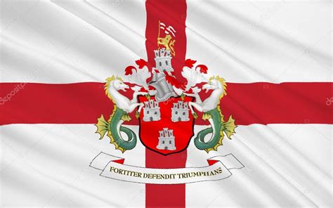 Flag of city Newcastle upon Tyne, England — Stock Photo © zloyel #105055286