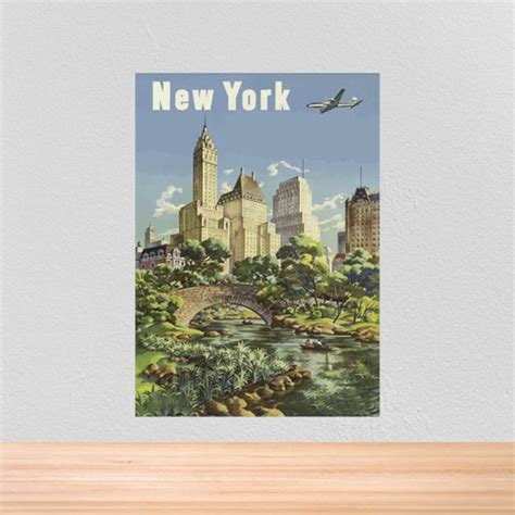 Fifth Avenue Poster: Vintage New York Shopping Travel Print - Etsy