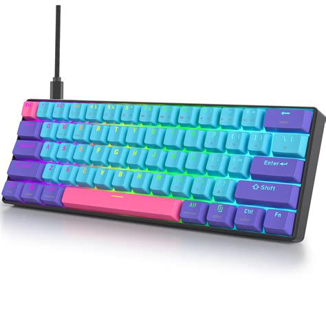 Buy Guffercty kred GK61 60 Percent Keyboard Mechanical Red Switch Hot ...