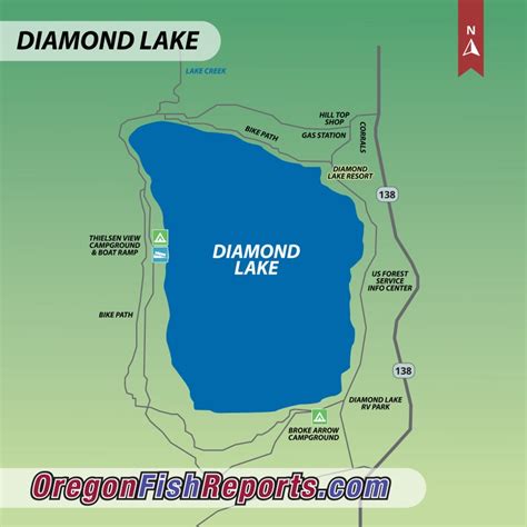 Diamond Lake - Diamond Lake, OR - Fish Reports & Map