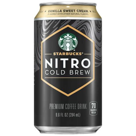 (8 Cans) Starbucks Nitro Cold Brew Premium Coffee Drink, Vanilla Sweet Cream, 9.6 fl oz ...