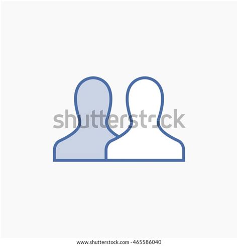 Facebook Friends Icon Vector Social Media Stock Vector (Royalty Free ...