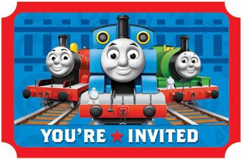 Thomas The Tank Engine Invitations