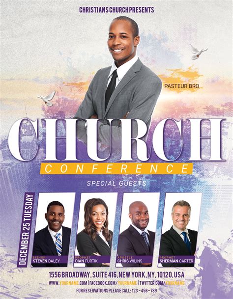 Church Conference Flyer Poster (161291) | Flyers | Design Bundles