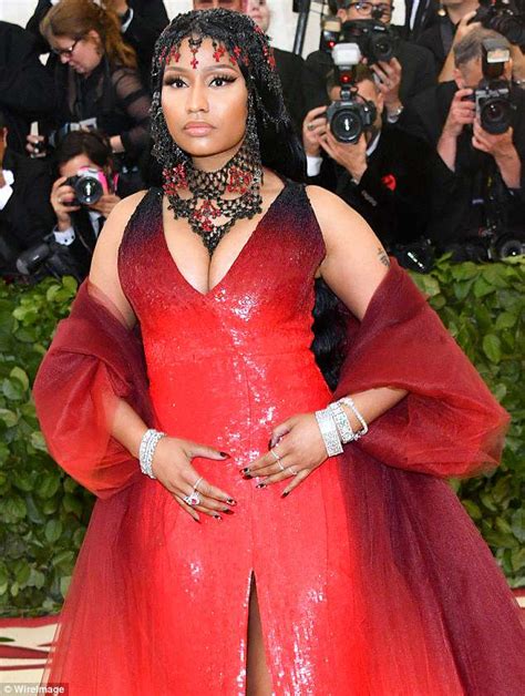 Met Gala: Nicki Minaj dons devilish red dress for Catholic-themed event ...