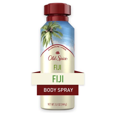 Buy Old Spice Aluminum Free Body Spray for Men, Fiji, 5.1 oz Online at ...