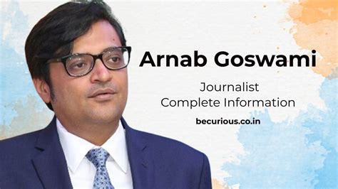 Arnab Goswami Biography: Education, Salary, Age, Wife, Son, & More - Be ...