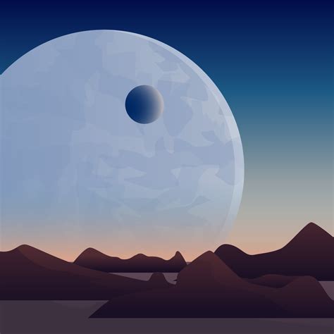 Awesome Moon Spacescape Vectors 213899 Vector Art at Vecteezy