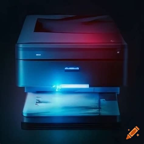 A laser printer with documents